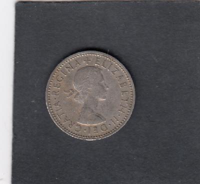 Beschrijving: 1 Shilling  ELIZABETH II